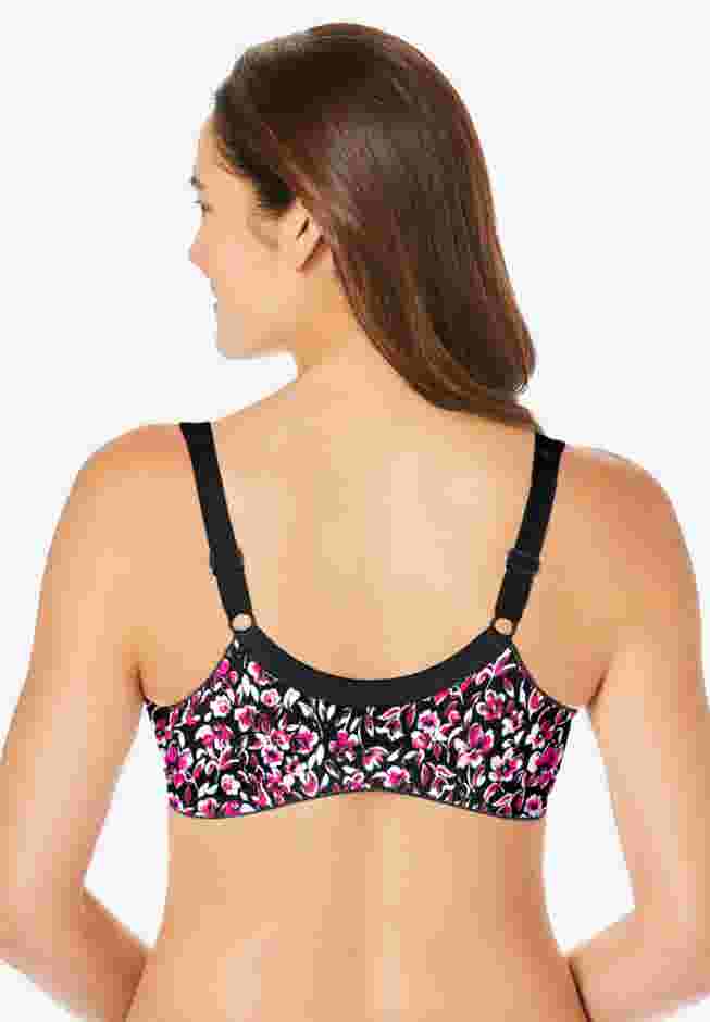 3-Pack Front-Close Cotton Wireless Bra image number 1