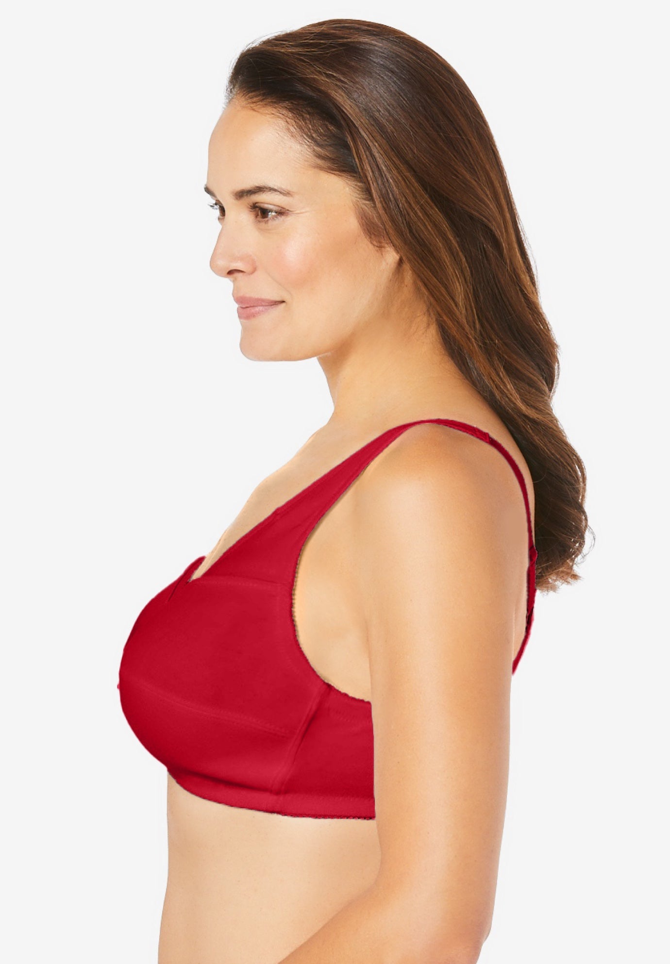 3-Pack Front-Close Cotton Wireless Bra image number 2