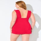 Adjustable Ruched Swimdress image number null