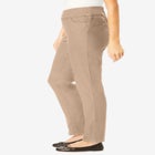 Flex-Fit Pull-On Straight-Leg Gap-Free Stretch Denim Jeans image number null