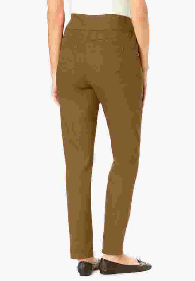 Flex-Fit Pull-On Straight-Leg Denim Jean image number 1