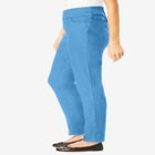 Flex-Fit Pull-On Straight-Leg Gap-Free Stretch Denim Jeans image number null