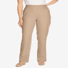 Flex-Fit Pull-On Straight-Leg Gap-Free Stretch Denim Jeans image number null