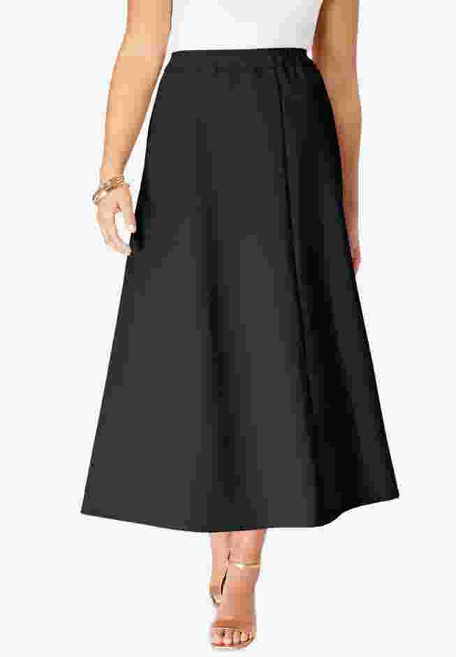 Plus Size Bend Over® A Line Skirt image number 0