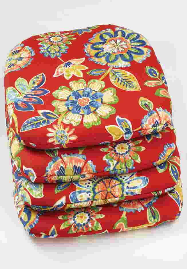 BH Outdoor Performance Set of 4 Stacking Chair Pads image number 0