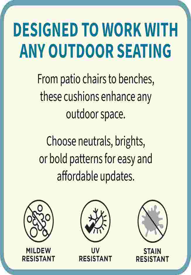 BH Outdoor Performance Patio Chair Cushion image number 3