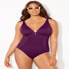 Shirred Underwire One Piece Swimsuit image number 1
