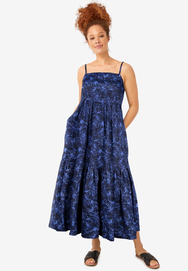 Tiered Cotton Maxi Dress image number 0