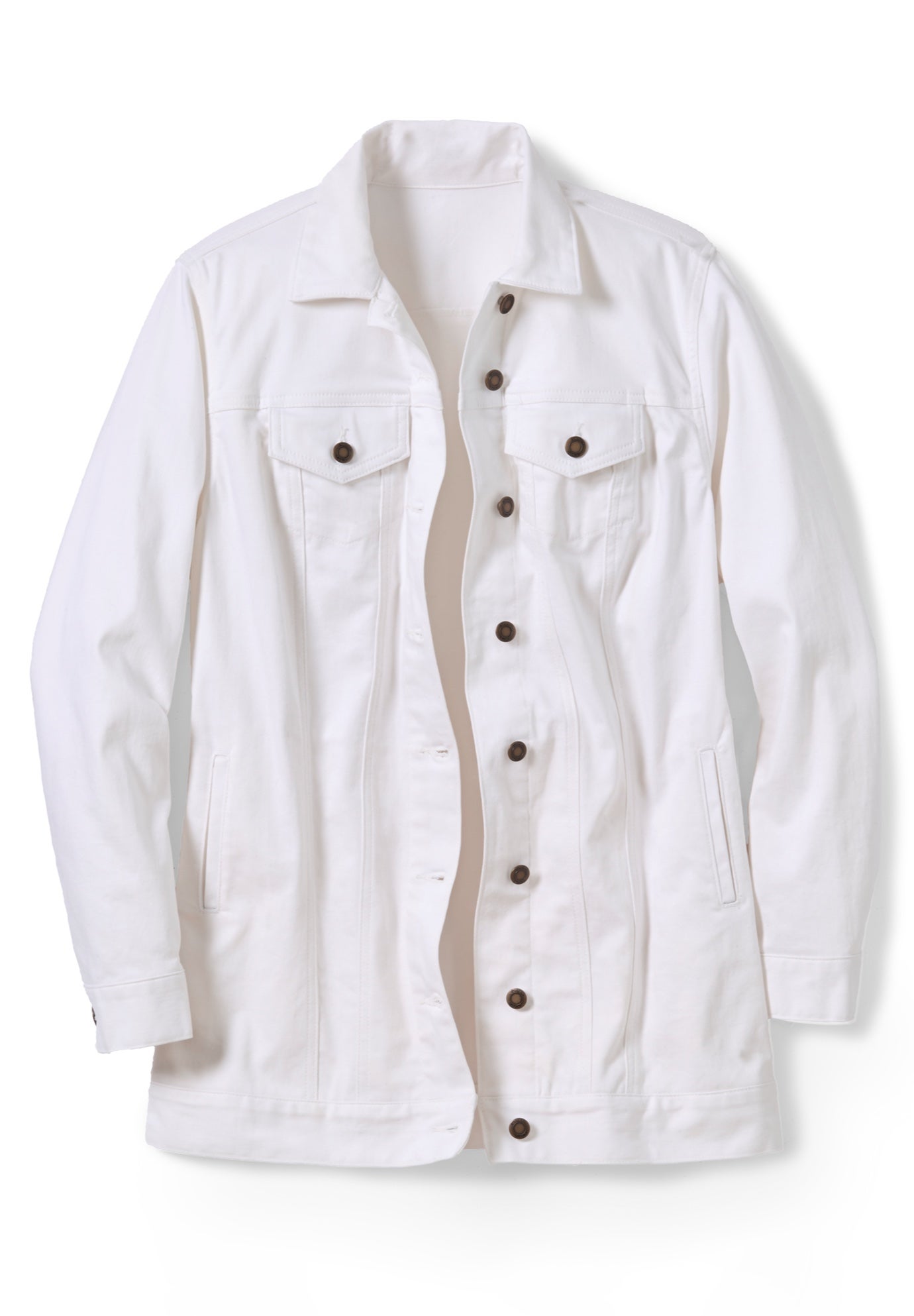 Long Stretch Denim Jean Jacket image number 2
