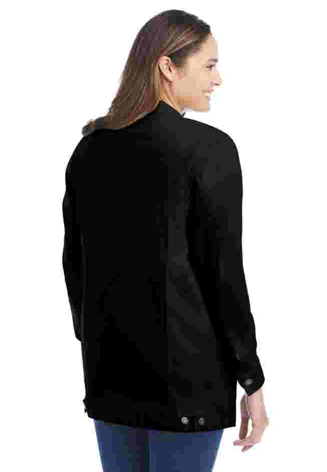 Long Stretch Denim Jean Jacket image number 1
