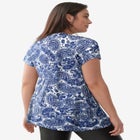 V-Neck Tunic With Gathered Bodice image number null