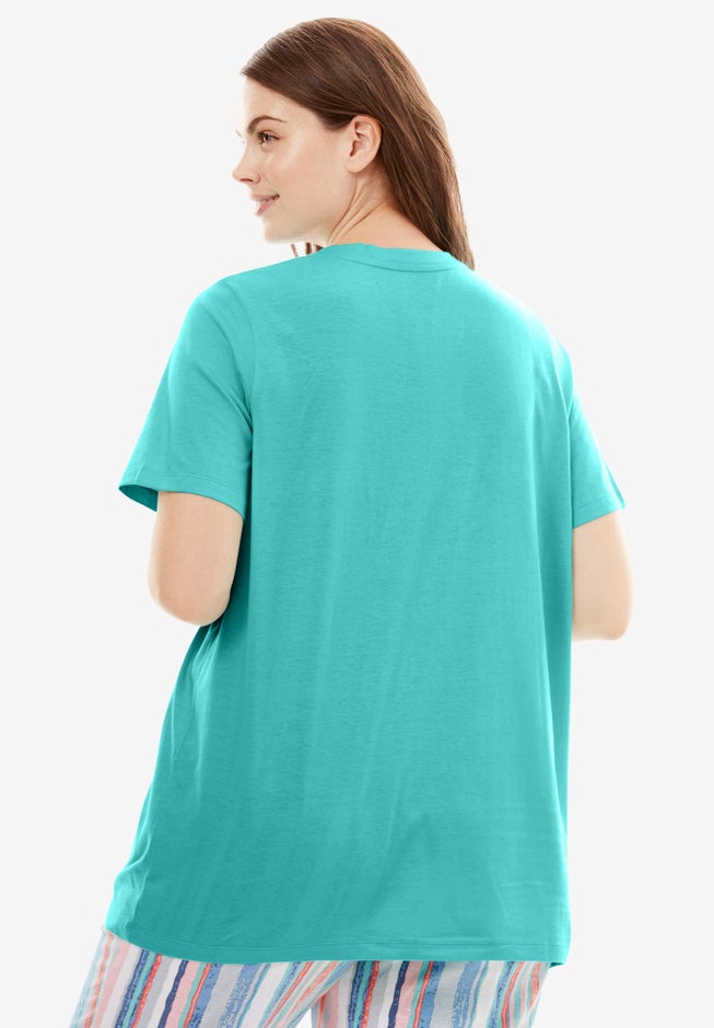 V-Neck Sleep Tee image number 1