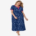 Long Henley Sleepshirt image number null