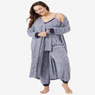 Marled Long Duster Robe  image number null