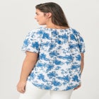 Keyhole Peasant Blouse image number null