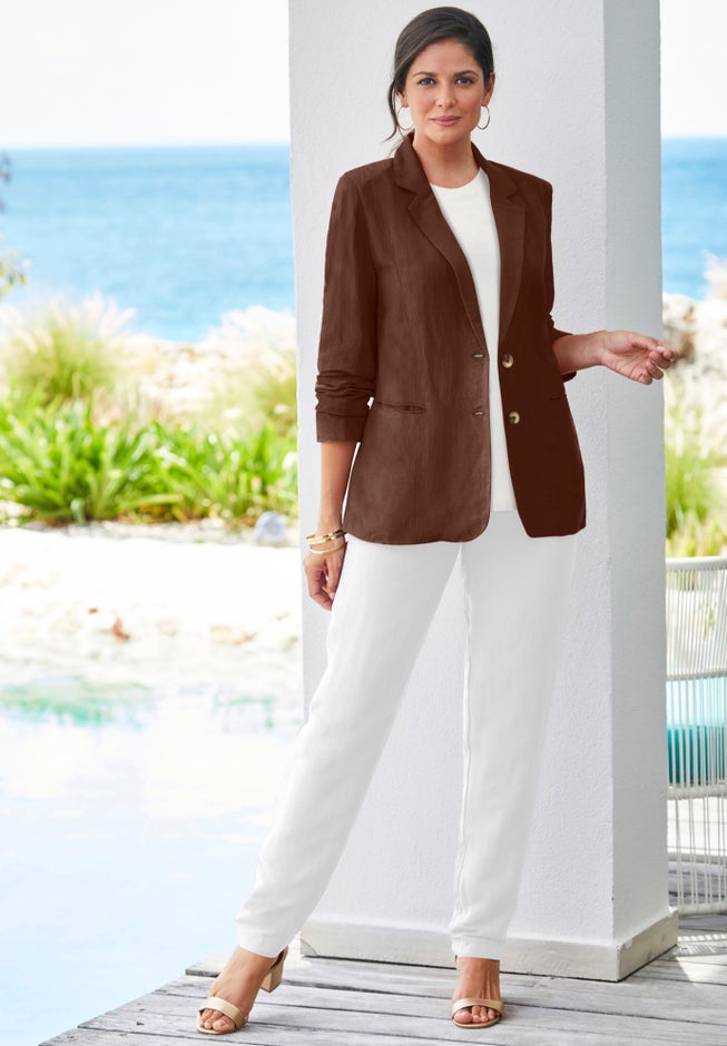 Linen Pleat-Front Pant image number 1