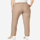 Linen Pleat-Front Pant image number null