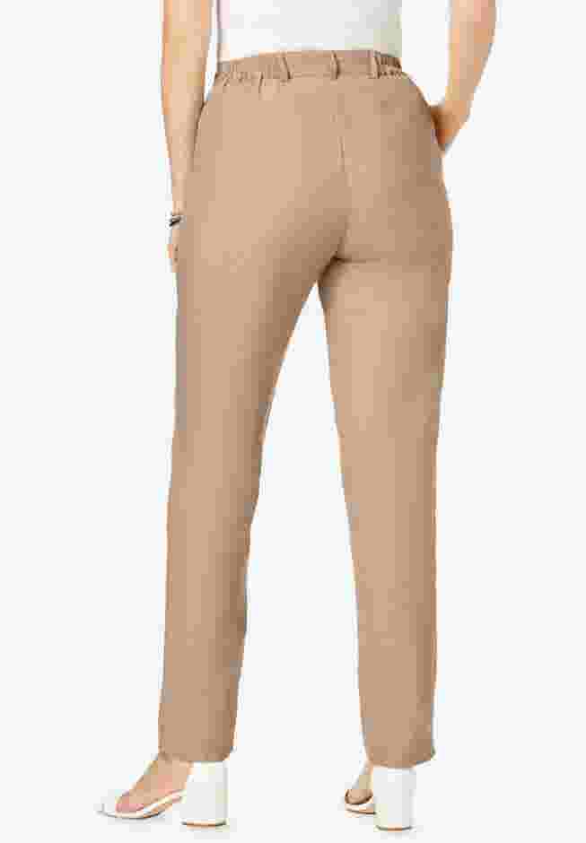 Linen Pleat-Front Pant image number 1