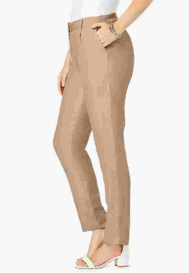 Linen Pleat-Front Pant image number 2