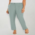 Linen Pleat-Front Pant image number null