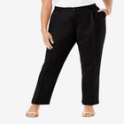 Linen Pleat-Front Pant image number null