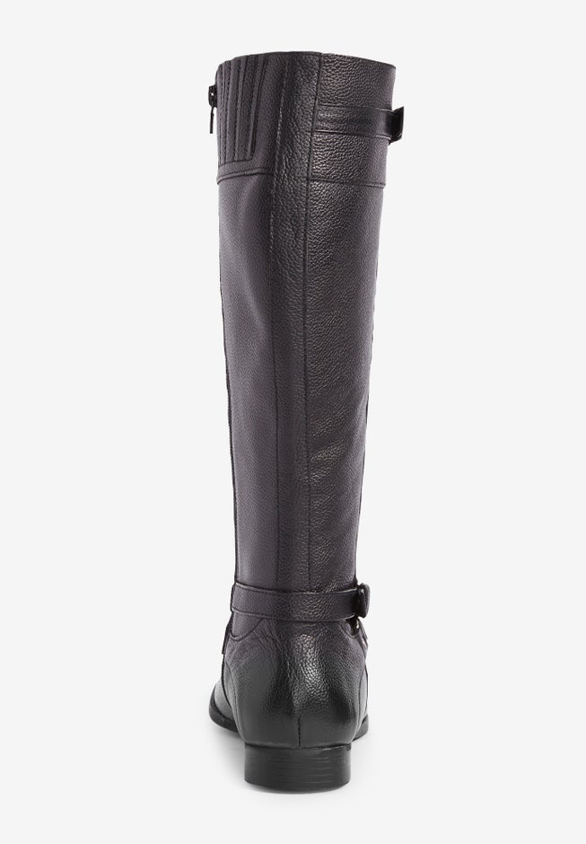 The Janis Tall Wide Calf Leather Boot By Comfortview image number 1