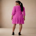 Lace Fit & Flare Dress image number null