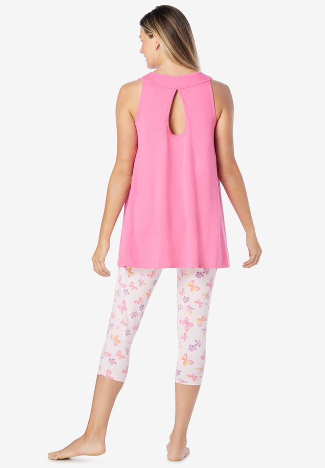 Scoopneck Tank & Capri Legging PJ Set  image number 1
