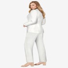 2-Piece Stretch Crepe Single-Breasted Pantsuit image number null
