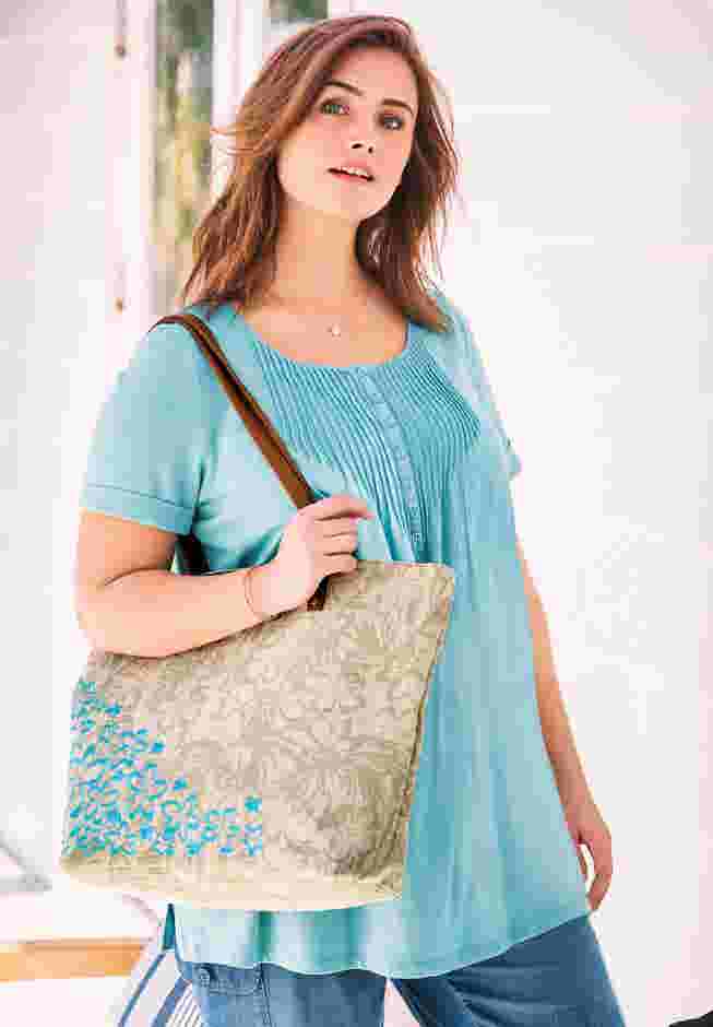 2-Piece Floral Tote Set image number 1