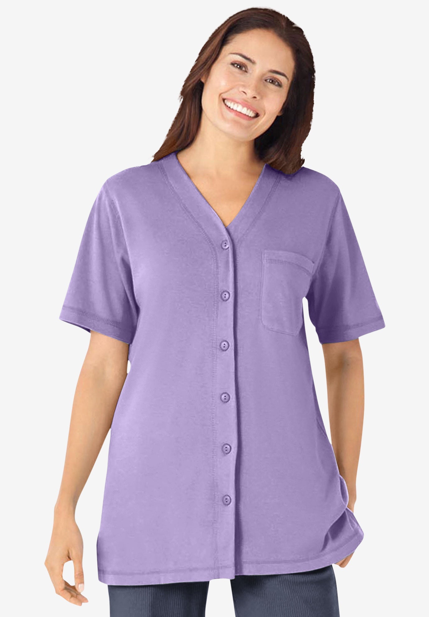 7-Day Short-Sleeve Baseball Tunic image number 0