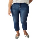 Slim 5-Pocket Denim Capri image number null