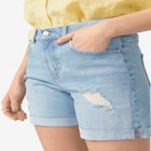 Denim Boyfriend Shorts image number null