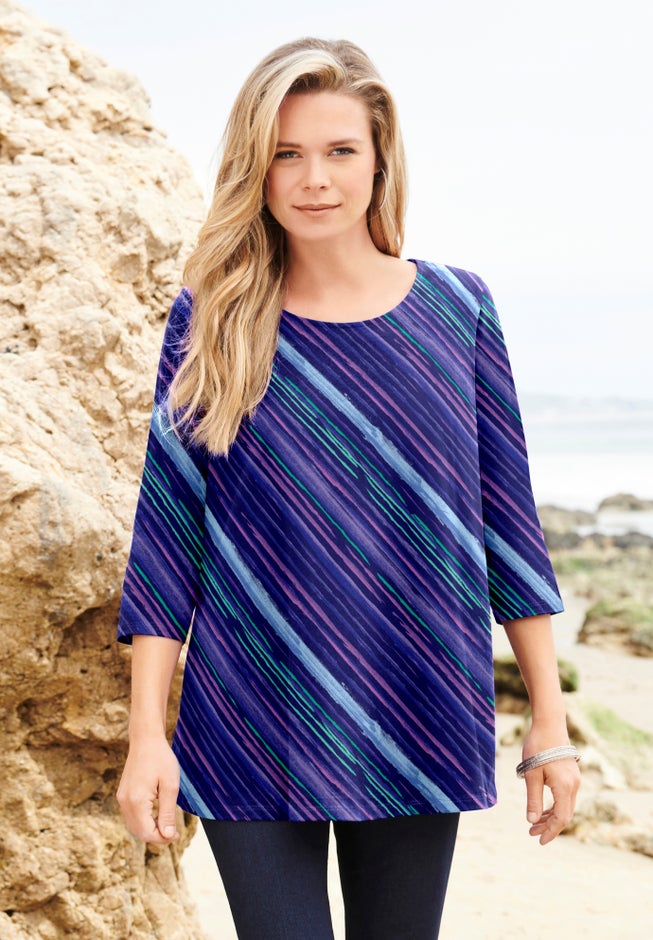 Ultimate Three Quarter Sleeve Swing Tee image number 3