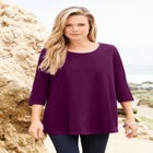 Ultimate Three Quarter Sleeve Swing Tee image number null