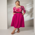 Stretch Cotton Scoop Neck Tee image number null