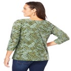 Stretch Cotton Scoop Neck Tee image number null