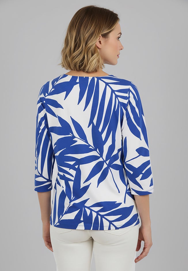 Stretch Cotton Scoop Neck Tee image number 2