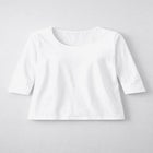 Stretch Cotton Scoop Neck Tee image number null