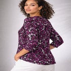 Stretch Cotton Scoop Neck Tee image number null