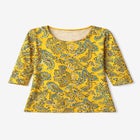 Stretch Cotton Scoop Neck Tee image number null