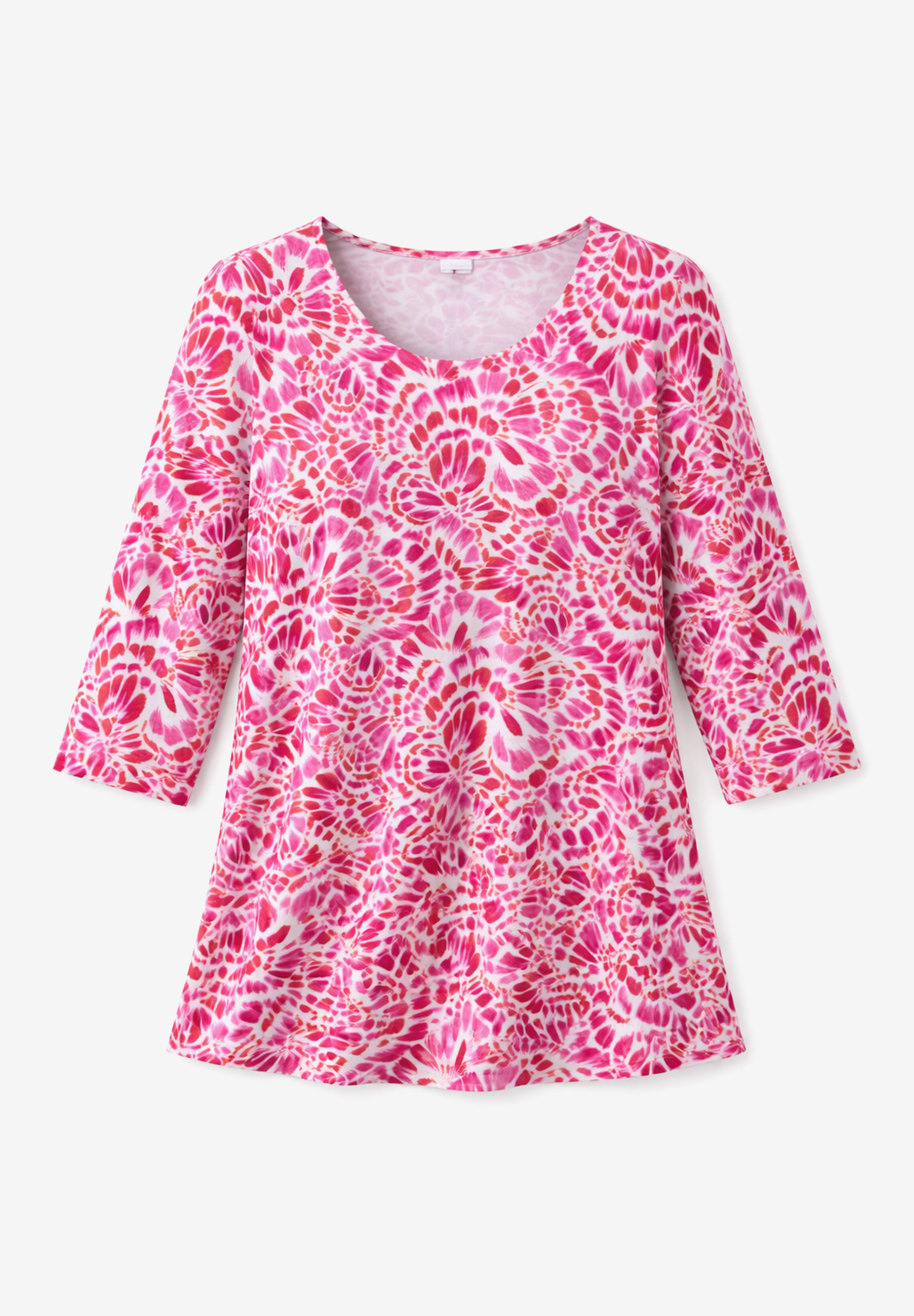 Stretch Cotton Scoop Neck Tee image number 4