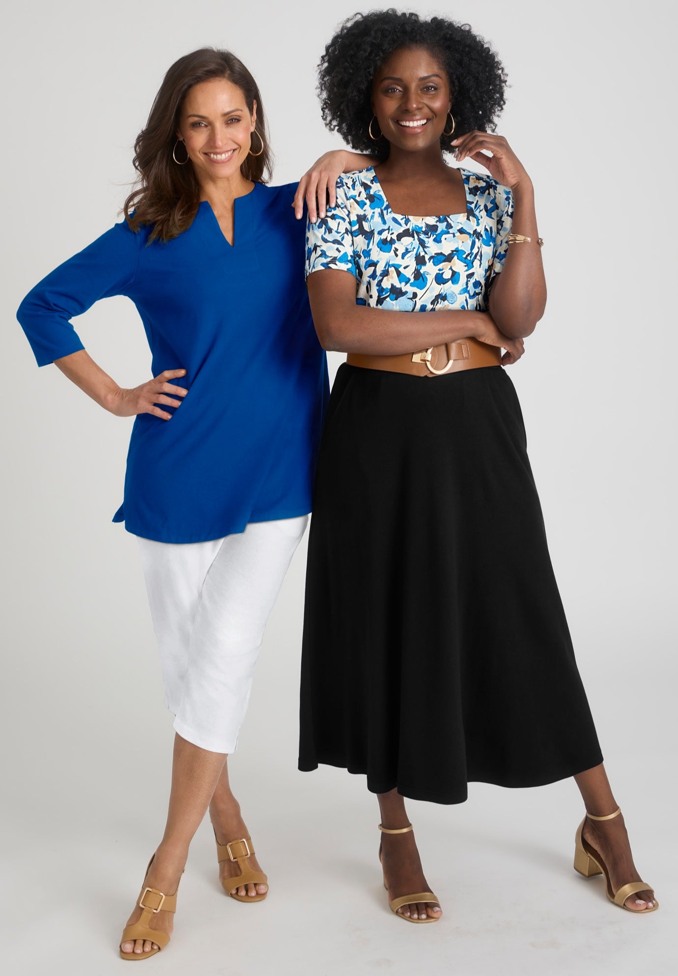 Stretch Cotton Square Neck Tee image number 6