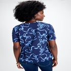 Stretch Cotton Square Neck Tee image number null