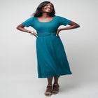 Buckle Midi Dress image number null