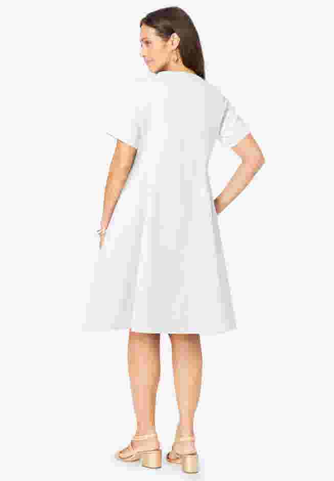 Button Front Denim Dress image number 1