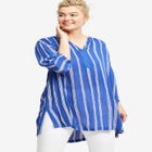 Notch Neck Crinkle Tunic image number null