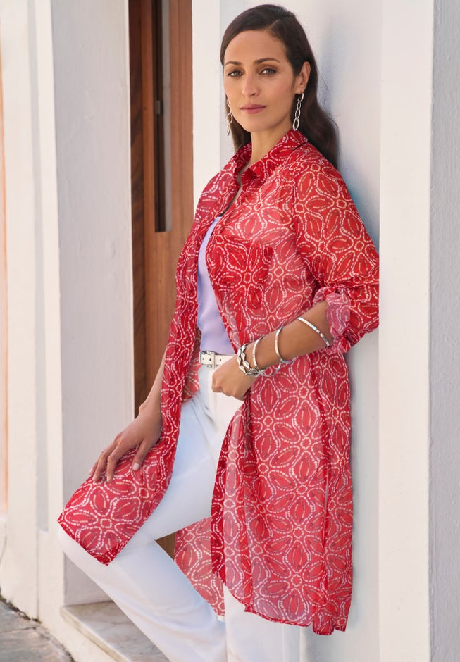 Sheer Georgette Mega Tunic image number 2