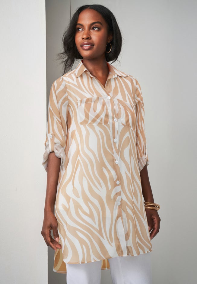 Sheer Georgette Mega Tunic image number 0