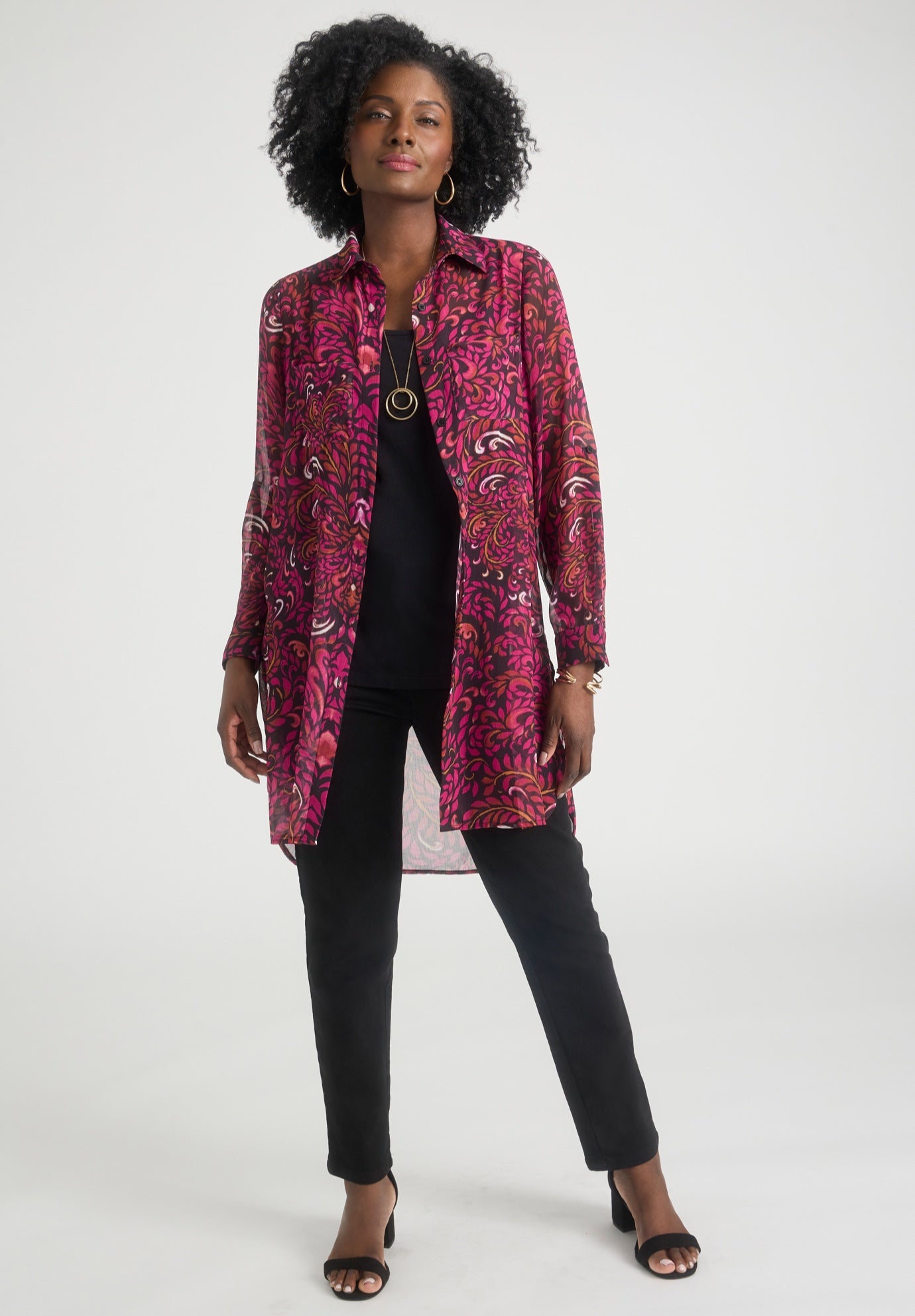 Sheer Georgette Mega Tunic image number 1